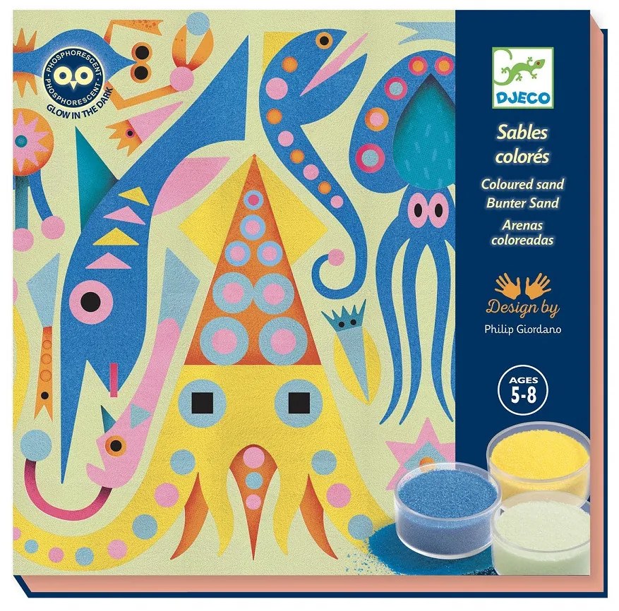 Výtvarná hra s pieskom - Morské svetielka