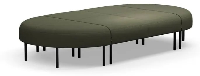 Pohovka bez operadla VARIETY, 8 miestna, látka Blues CSII, olivová