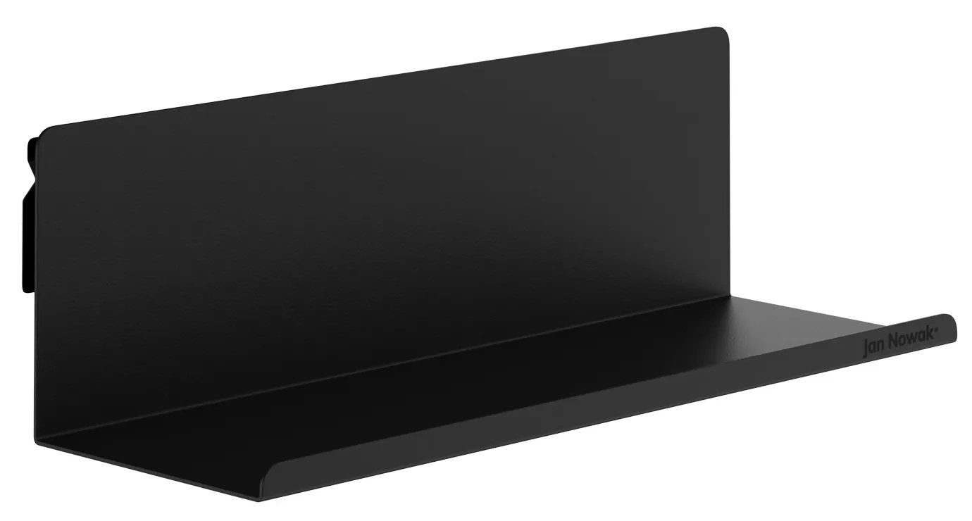 Nástenná polica JOANNE 400 mm, čierna