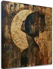 Elegantný obraz ženy Mesačný odraz