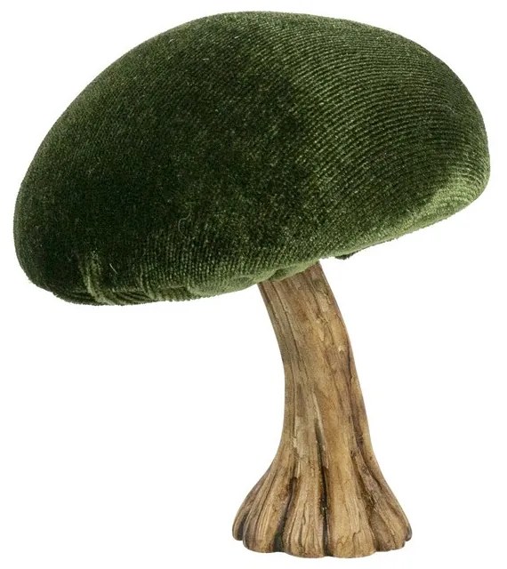 Zamatová dekorácia zelená huba Mushroom - 10*10*10cm Zamatová dekorácia zelená huba Mushroom - 10*10*10cm