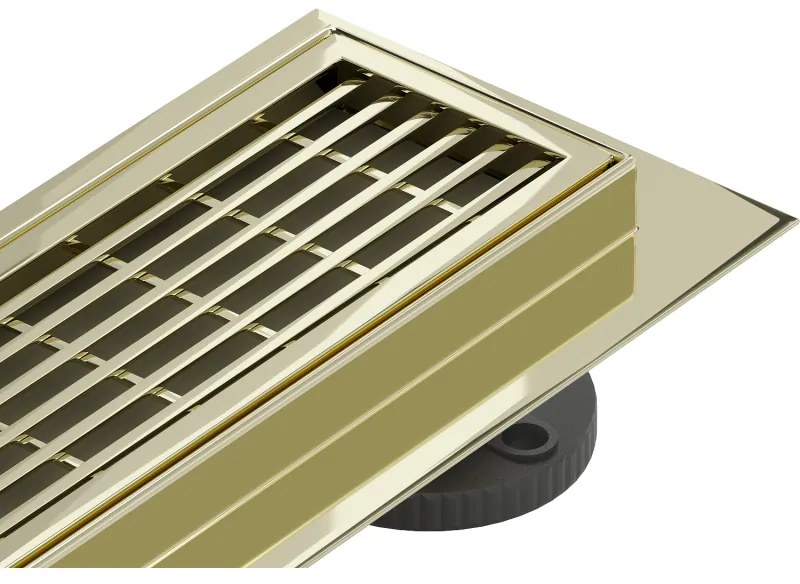 Mexen Flat M33 nerezový sprchový žľab 50 cm, zlatá, 1533050-15