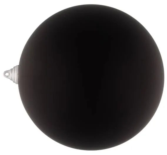DECOLED Plastová guľa, d. 20 cm, čierna, matná