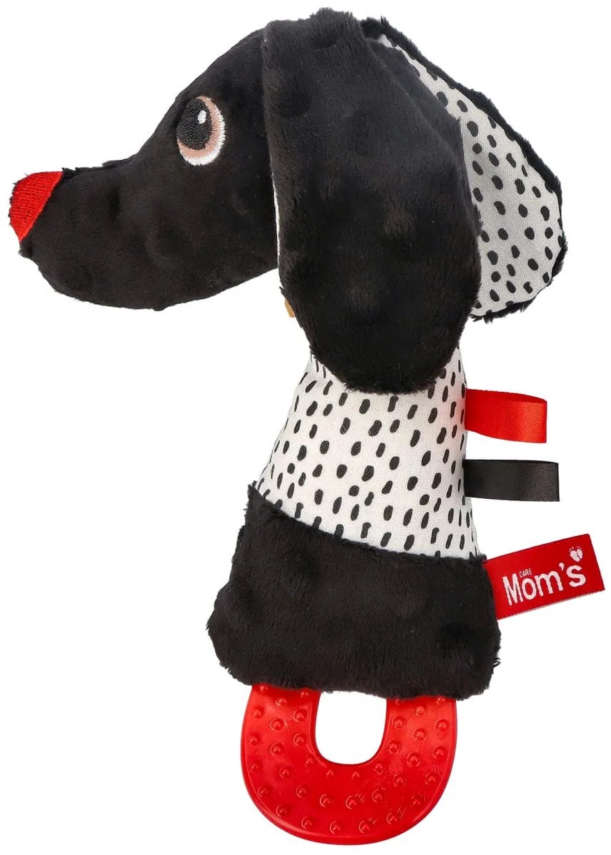 Mom’s Care - kontrastný pískací psík Jami s hryzadielkom