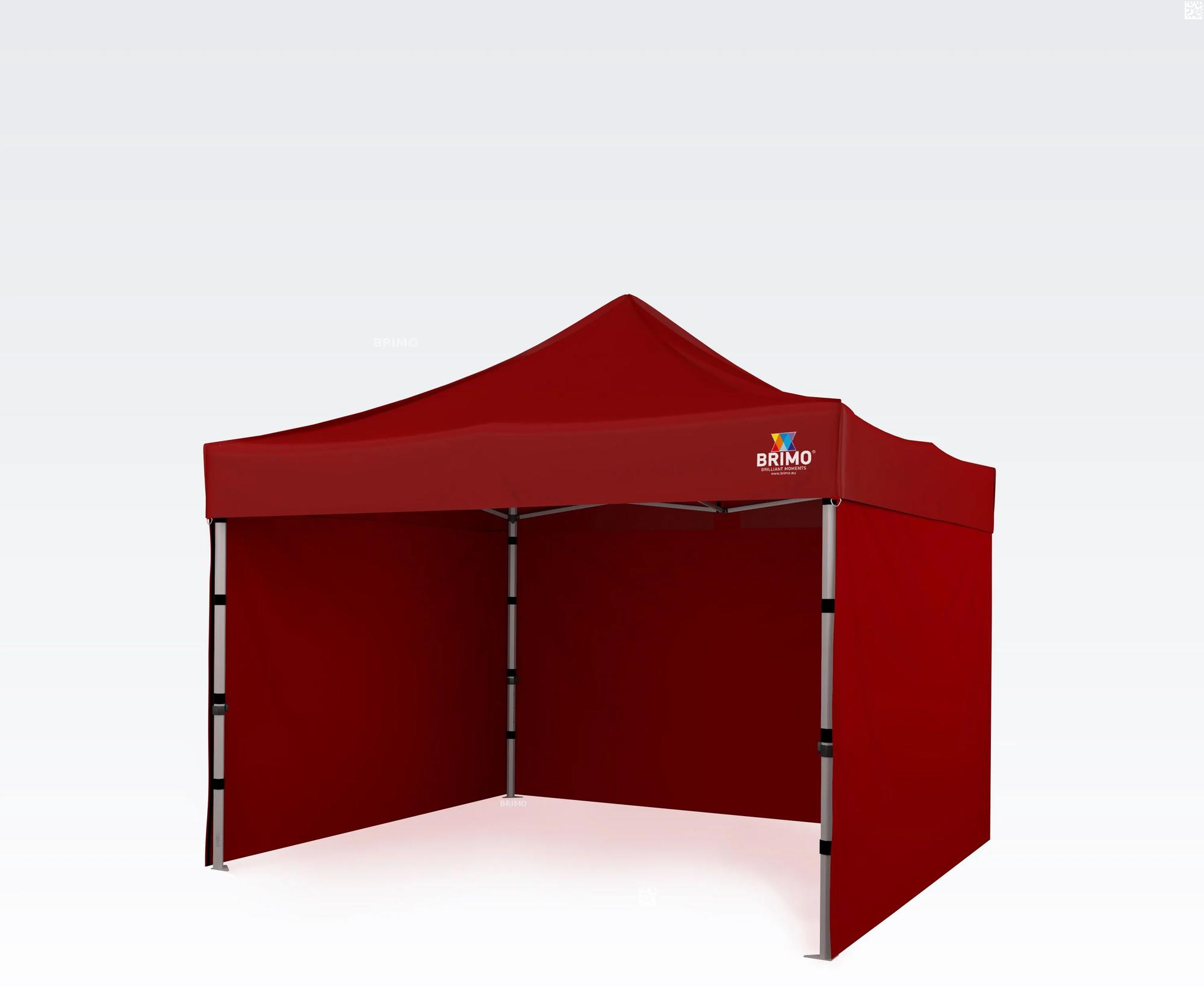 BRIMO Párty stan 3x3m - s 3 stenami - Červená 13