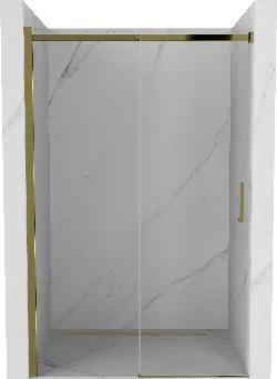 Mexen OMEGA posuvné sprchové dvere do otvoru 100 cm, zlatá-transparentná, 825-100-000-50-00