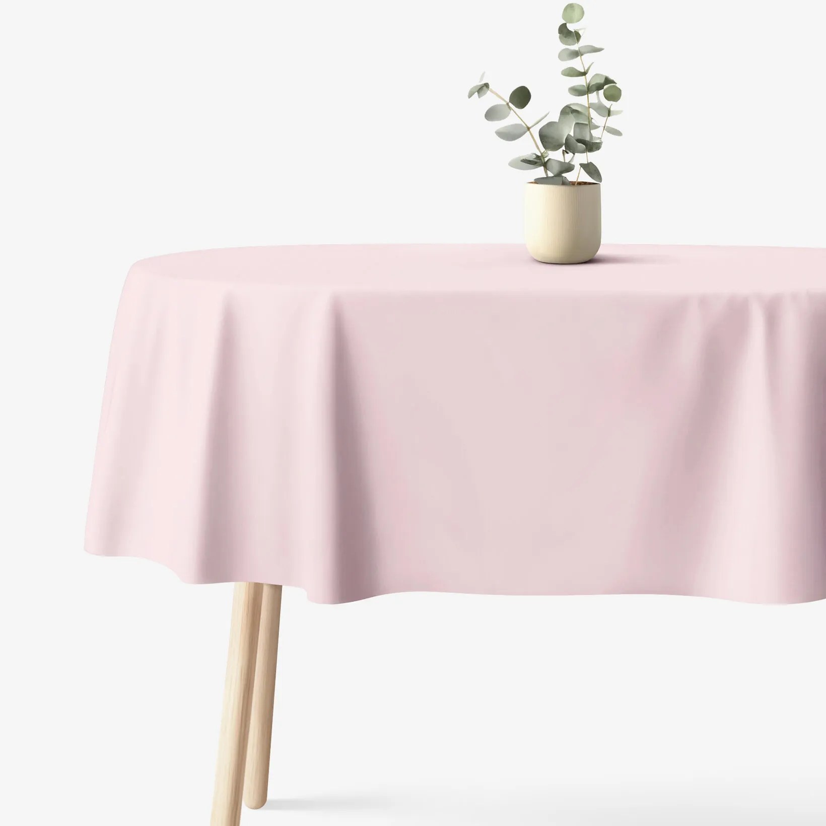 Goldea oválny obrus 100% bavlnené plátno - púdrovo ružový 120 x 160 cm