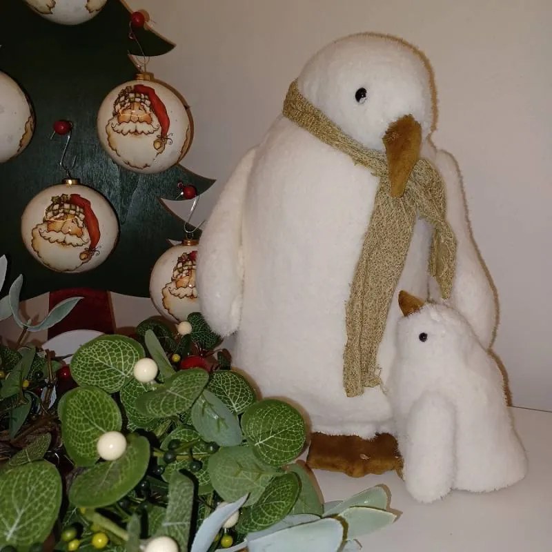 DECOLED Tučniak, 24 x 16 x 31 cm, biely