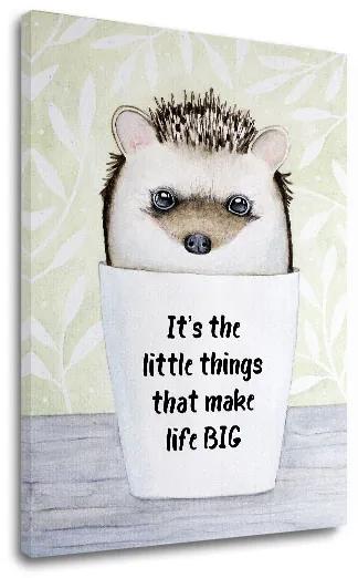 Obraz na stenu s textom Its the little things | rôzne rozmery