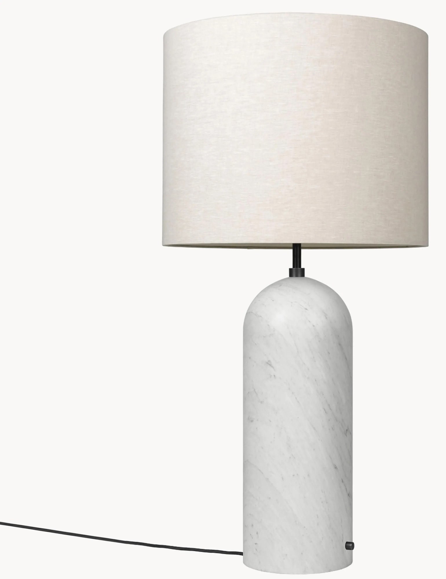 Stmievateľná stojacia lampa's mramorovým podstavcom Gravity, V 120 cm