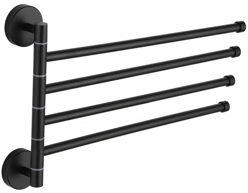 Mexen príslušenstvo, držiak na uteráky, otočný, čierna, 7039244-70