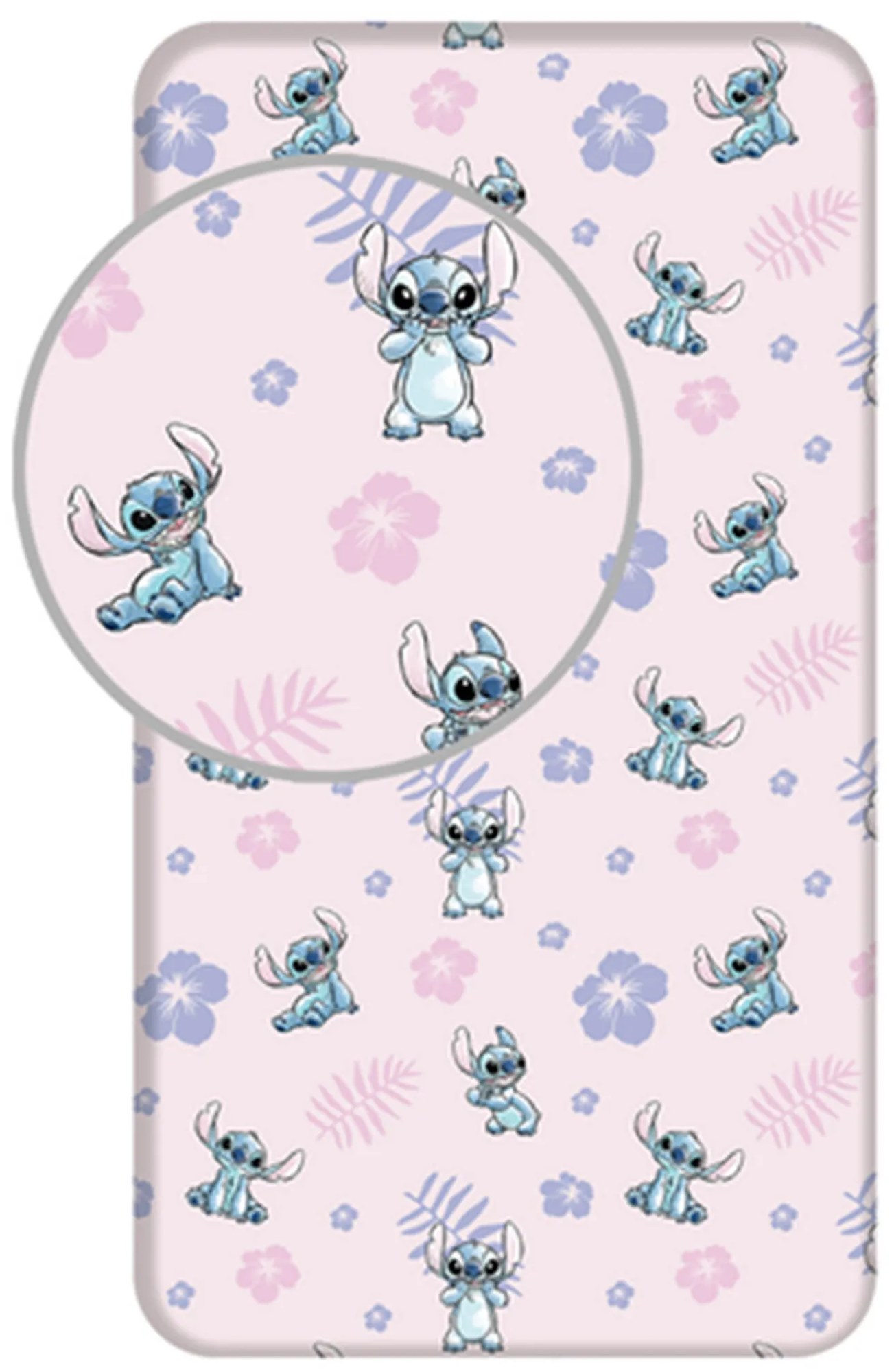 Bavlnená plachta 90 × 200 cm – Lilo and Stitch 