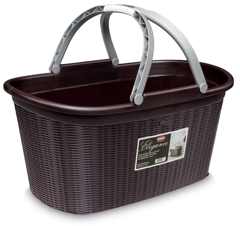STEFANPLAST Košík na bielizeň Elegance, hnedý