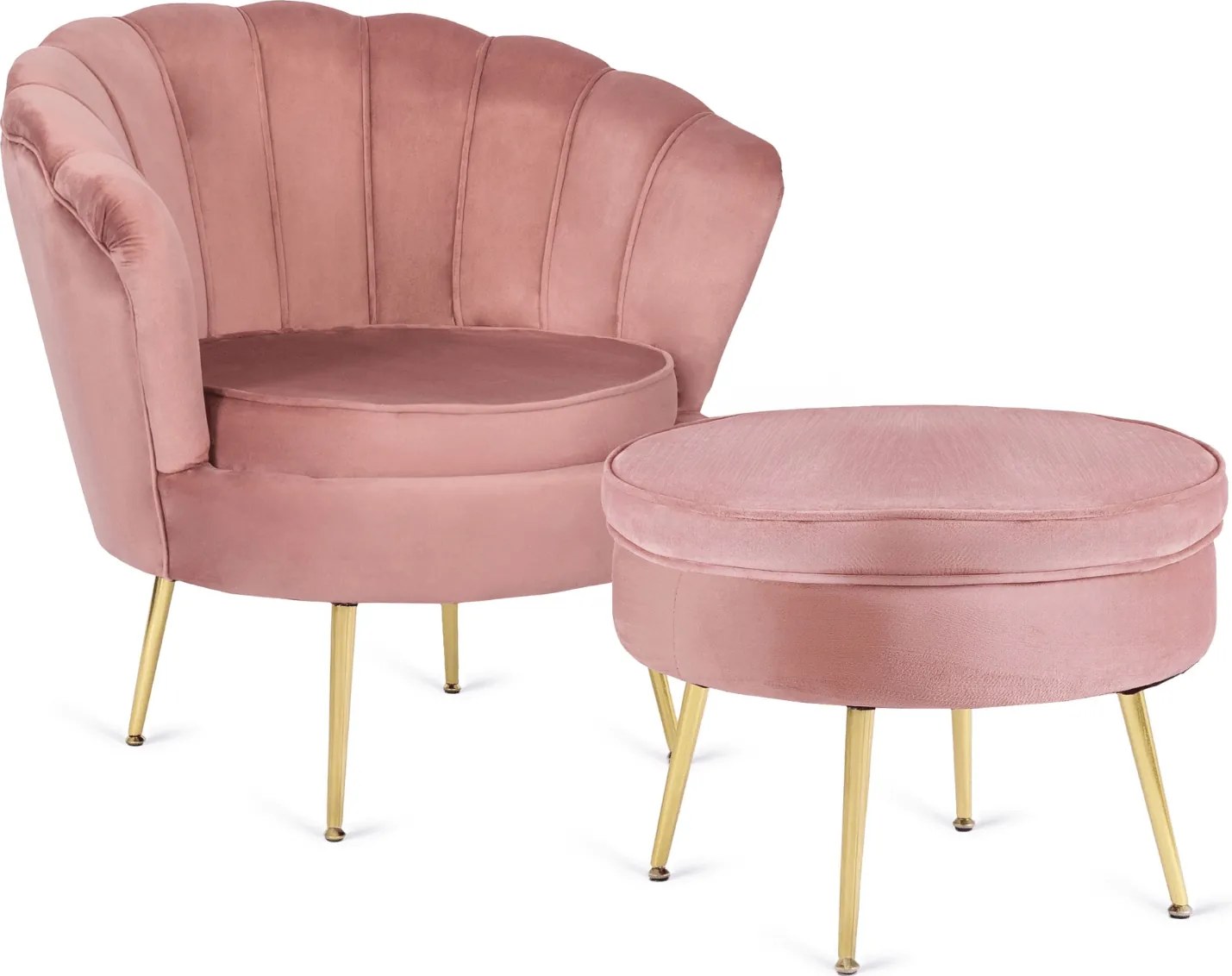 PROXIMA.store - Elegantné čalúnené kreslo GRAND FARBA: ružová