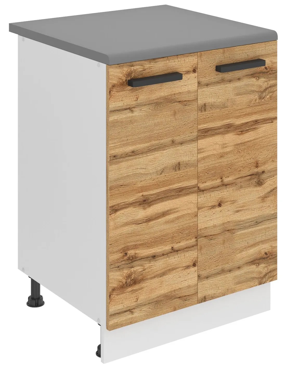 Kuchynská skrinka Belini Premium Full Version spodná 60 cm dub wotan s pracovnou doskou