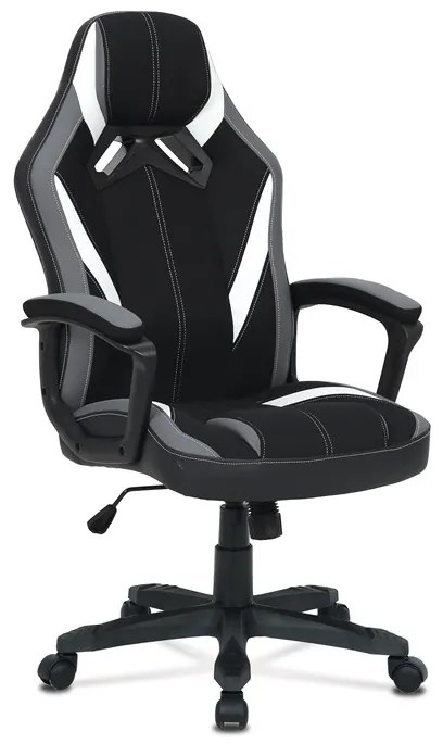 BONTEC Herné kreslo, hojdací mechanizmus, čierna látka, KA-Y326 GREY Farba: Čierna