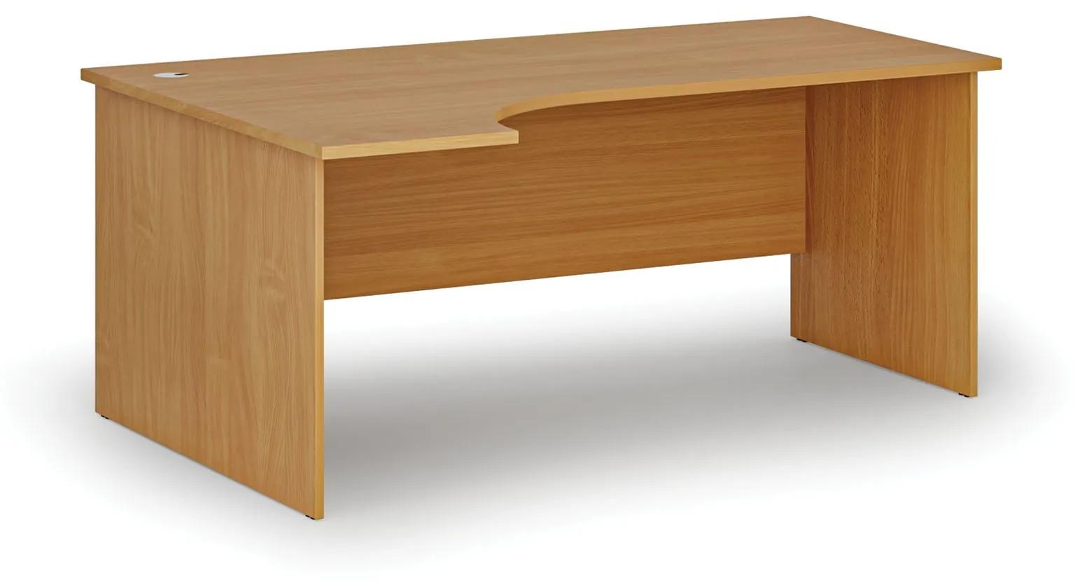 Kancelársky rohový pracovný stôl PRIMO WOOD, 1800 x 1200 mm, ľavý, buk