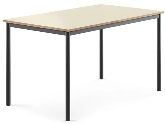 Stôl BORÅS, 1400x800x760 mm, laminát - breza, antracit