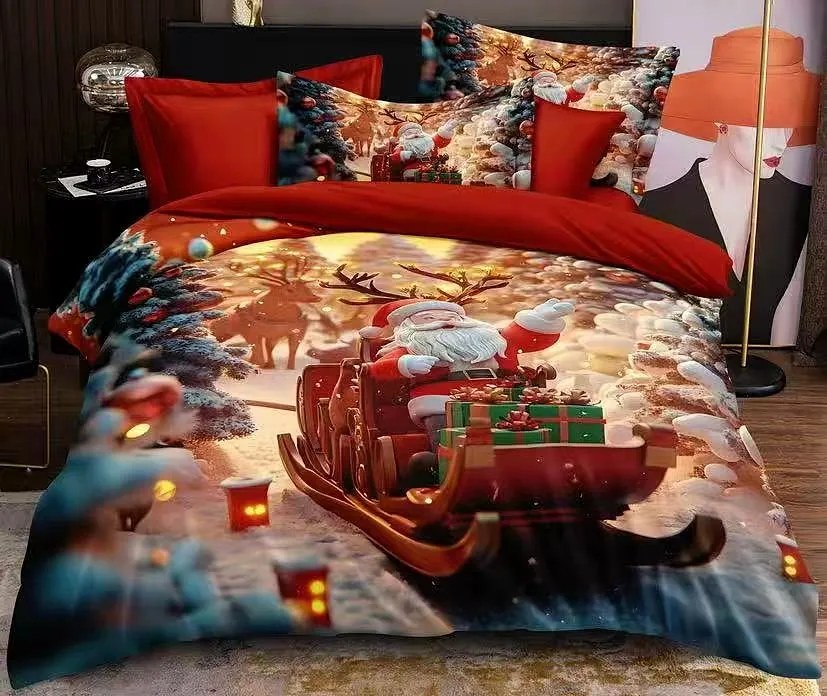 Obliečky Vianočný čas 7 Bavlna 7-dielna súprava