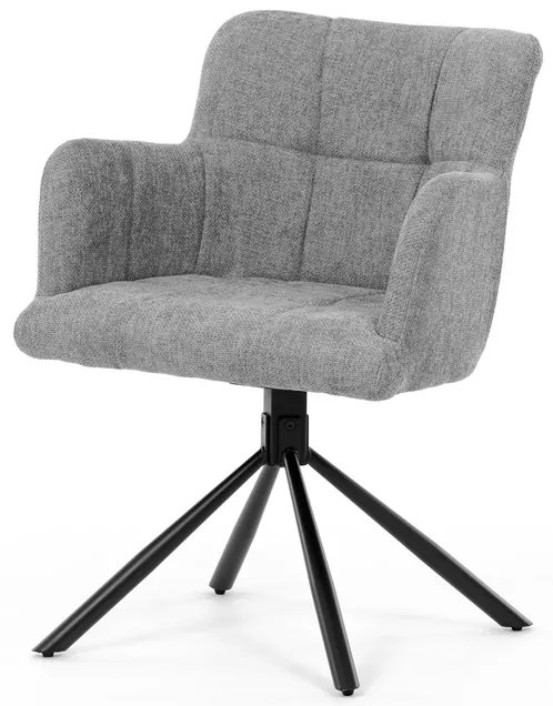 Autronic BONTEC Jedálenská stolička, sivá, látka, DCH-T1122 GREY2 Farba: Šedá