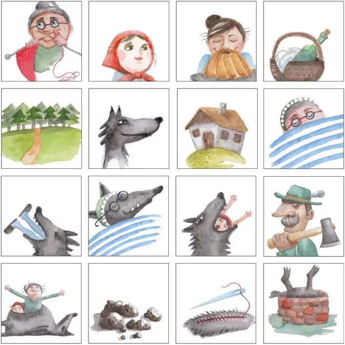 Pexeso - Červená Čiapočka