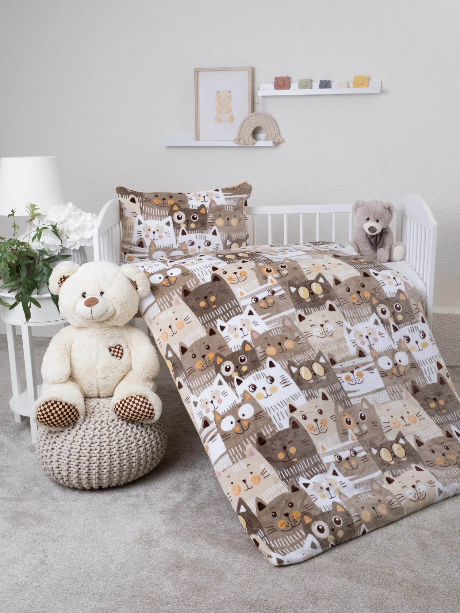 Obliečky mikroplyš do postieľky Exclusive - Mačacia invázia