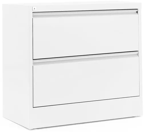 Kancelárska kartotéka INDEX, formár A4, 2 zásuvky, biela