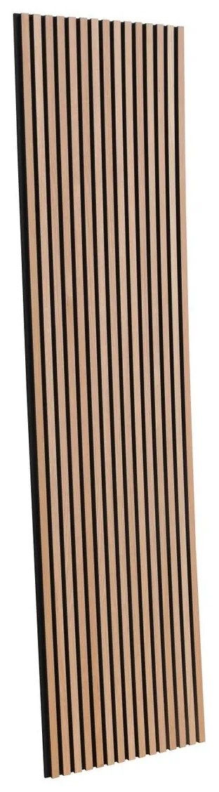 Akustický obkladový panel, MDF, 2440 × 605 × 22 mm, dub svetlý