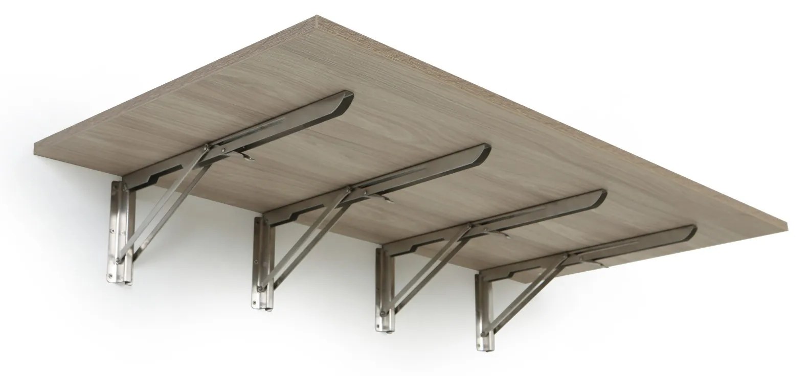 Sklápací stôl na stenu, 1200 x 600 mm, nosnosť 60 kg, dub přrrodný