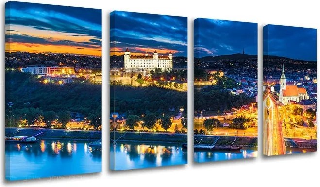 Obraz na stenu 4 dielny SLOVENSKO SK018E41