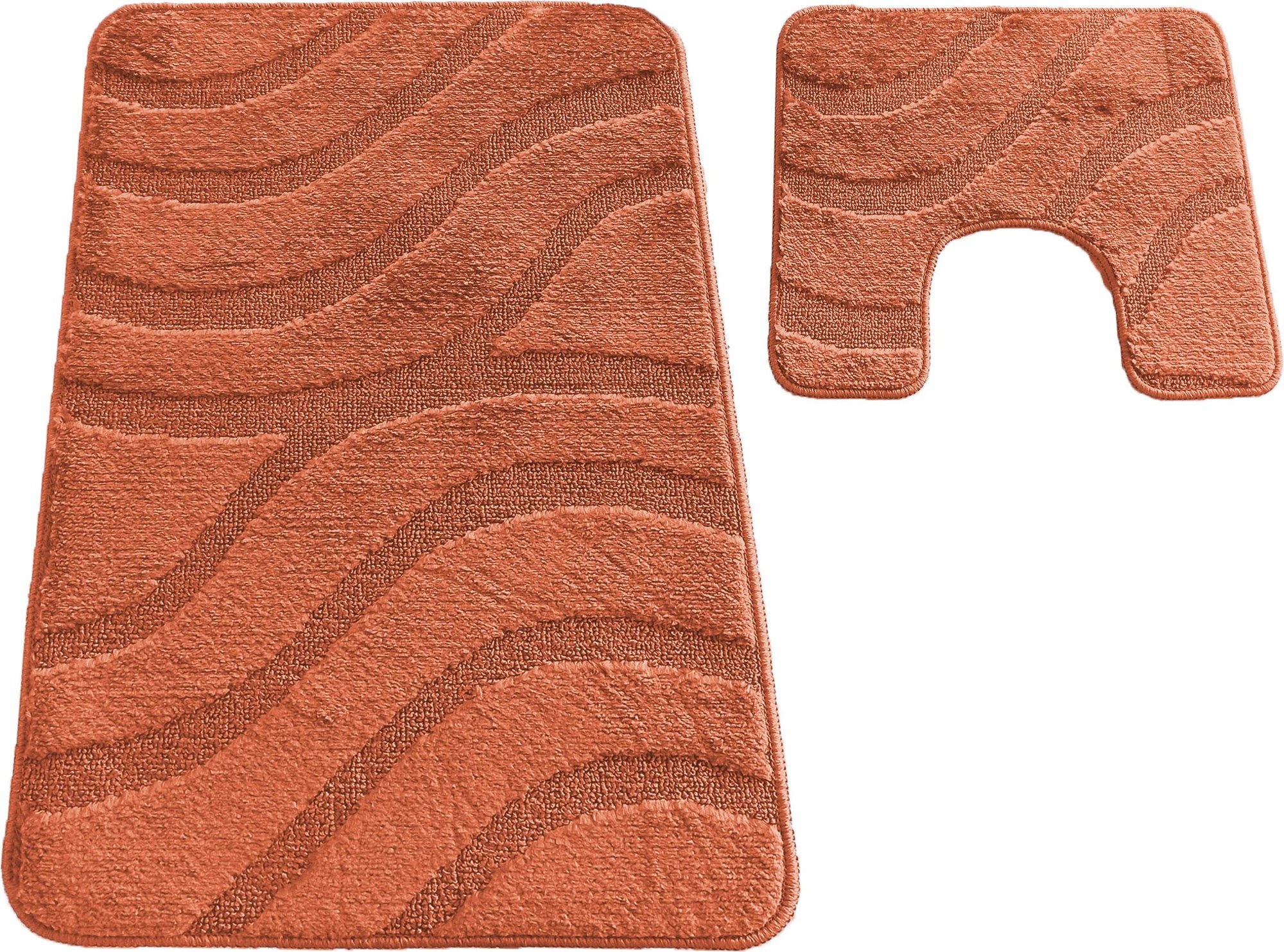 DY Kúpeľňová sada koberčekov s výrezom Symphony - oranžová