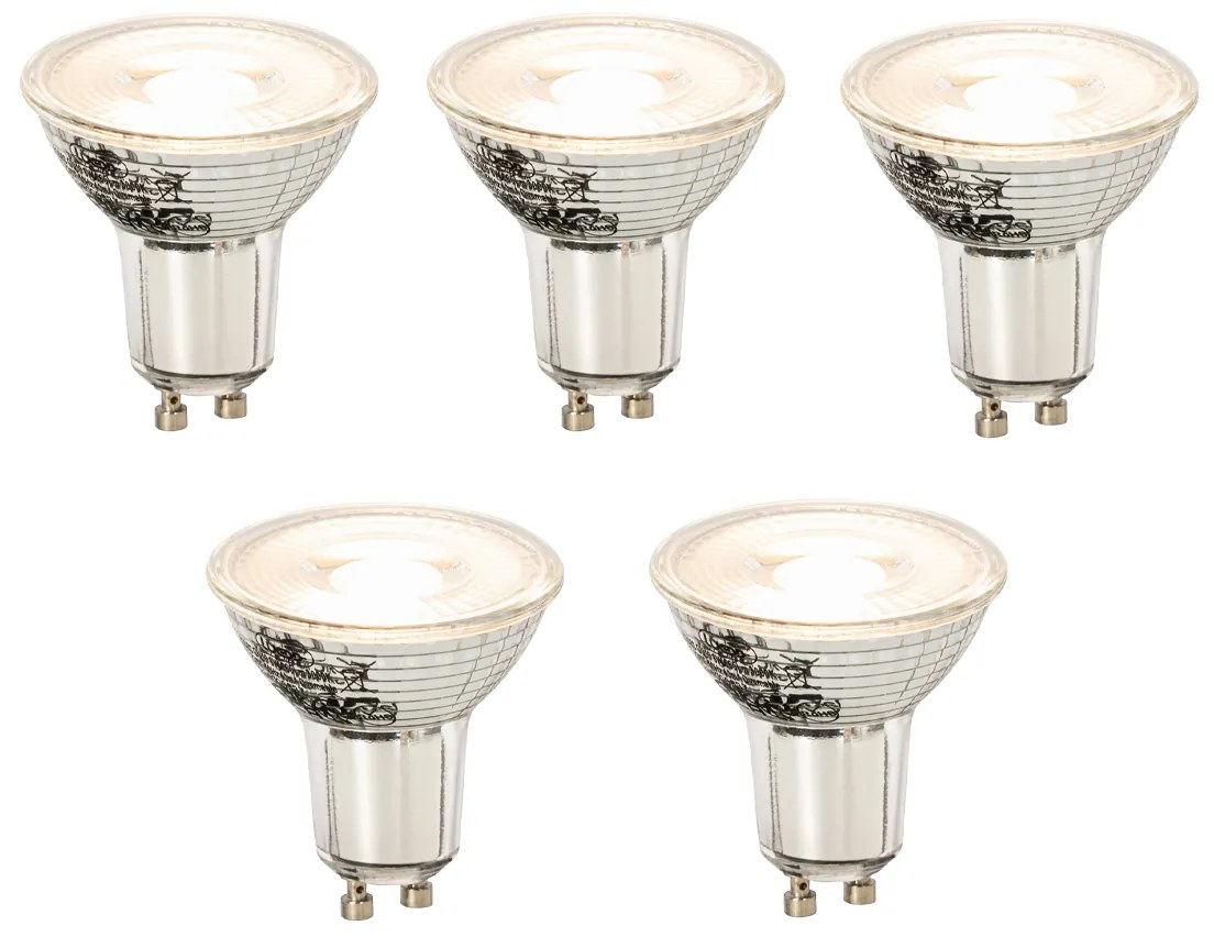 Sada 5 stmievateľných LED žiaroviek GU10 8W 660lm 3000K