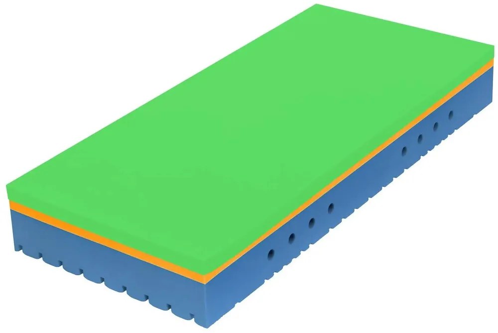 TROPICO/Hilding Anders Ortopedický matrac Tropico SUPER FOX VISCO Heaven - 90x200 cm | 24 cm | WELLNESS (s masážní profilací)