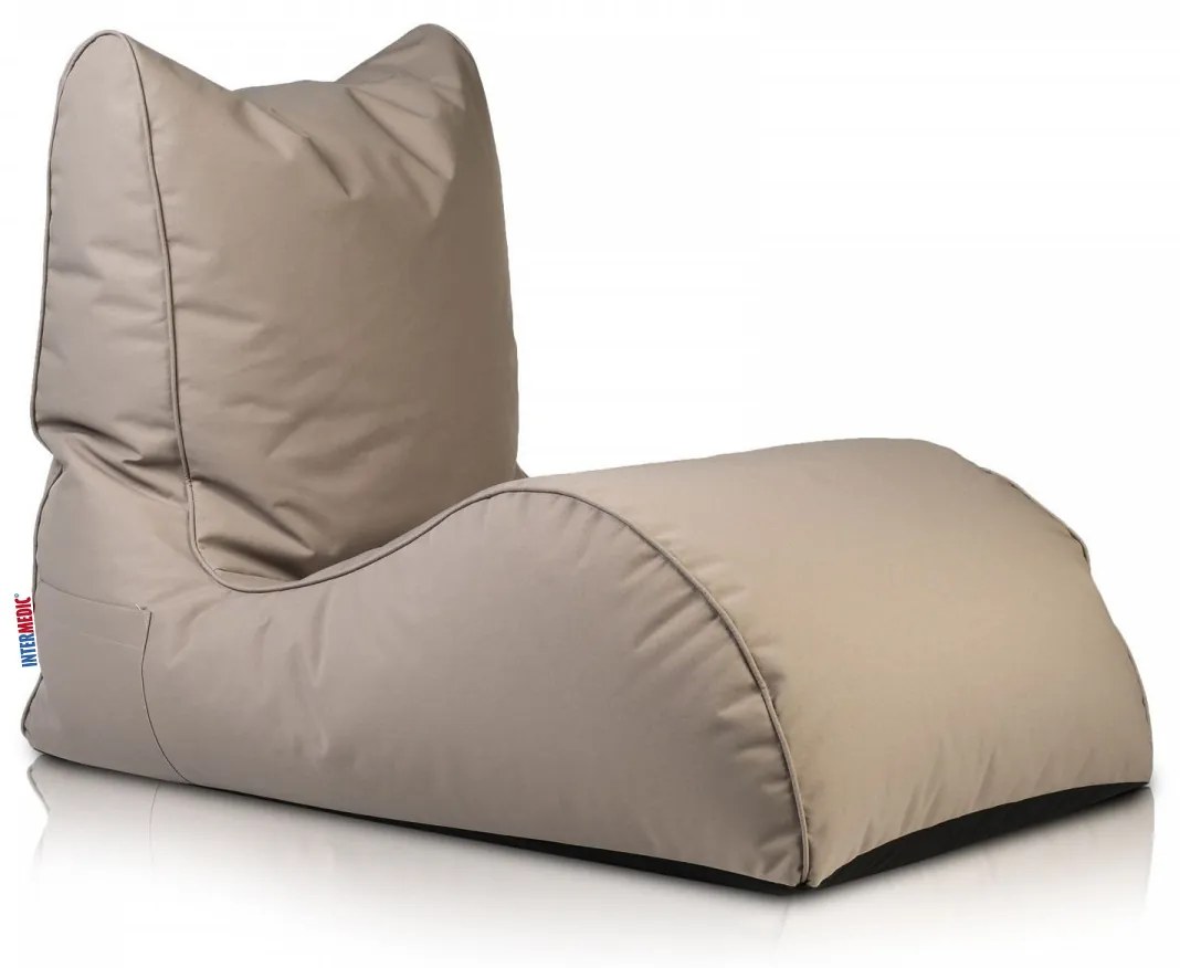 Sedací vak Naomi Outdoor – pohodlné kreslo na terasu, záhradu aj k bazénu Farba: M7 - béžový