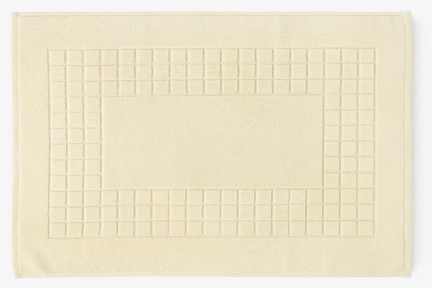 Goldea kúpeľňová froté predložka mozaika – smotanová 50 x 70 cm