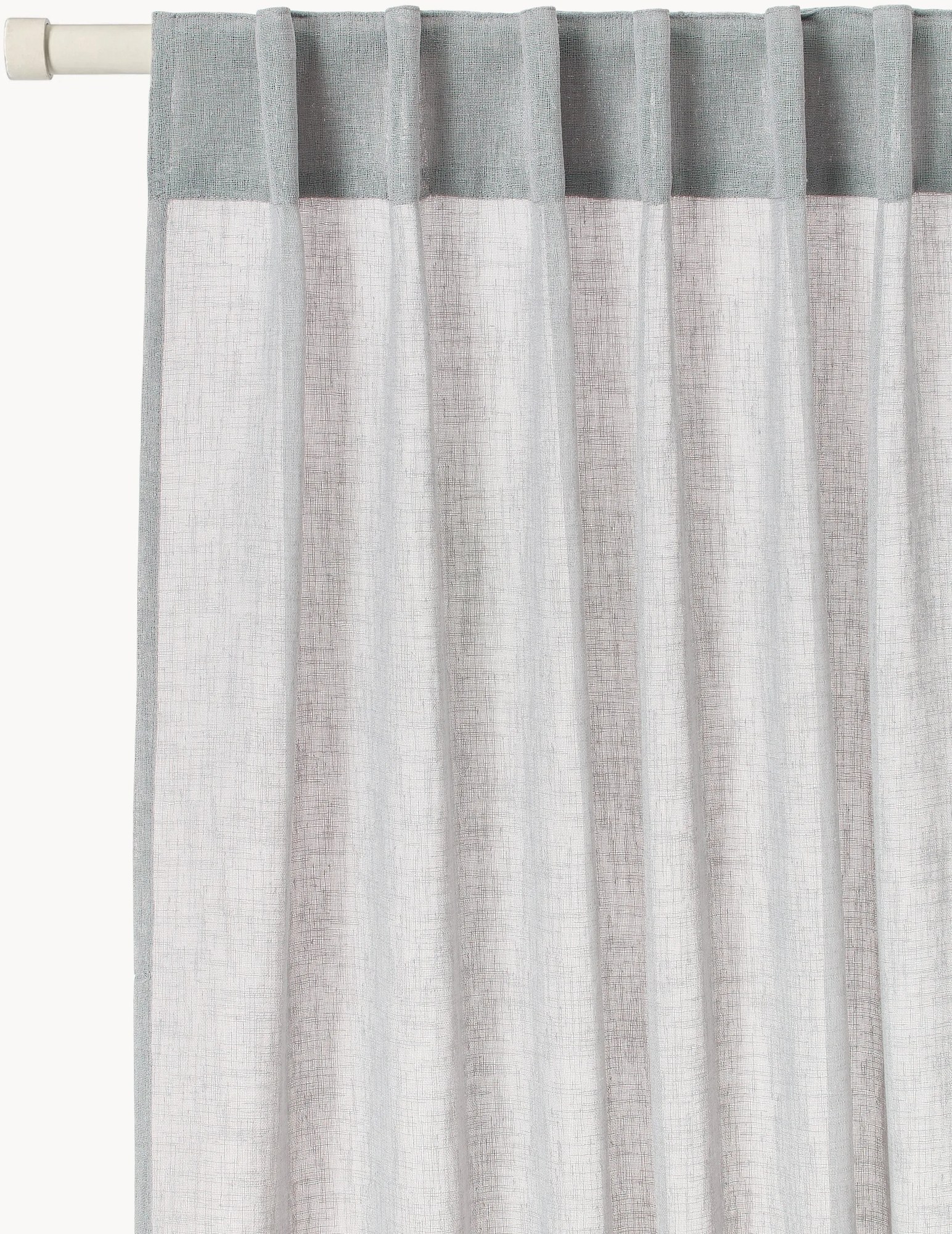 Priehľadné závesy's multifunkčným pásom Ibiza, 2 ks