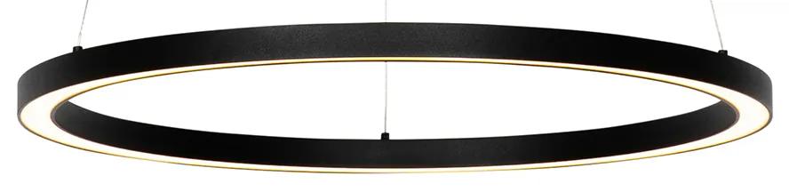 Závesné svietidlo čierne 60 cm vrátane LED 3-stupňové stmievateľné - Girello