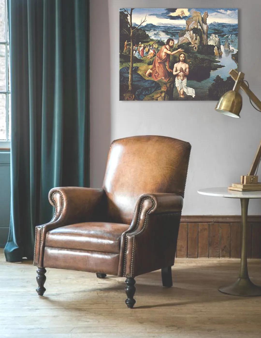 Obraz na plátne Joachim Patinir - Krst Ježiša Krista | rôzne rozmery