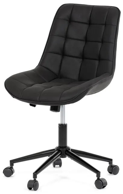 Autronic BONTEC Pracovná stolička, výškovo nastaviteľná, čierna látka, KA-V3120 BK3 Farba: Čierna