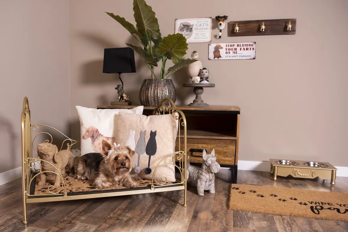 2ks Zlato hnedý obal na kvety s patinou - Ø 40 * 25 / Ø 28 * 19 cm