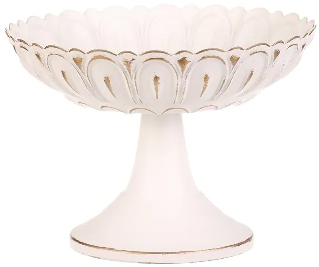 BONTEC Misa kovová - na stojane, 15 cm, aranžovacia, biela Farba: Biela