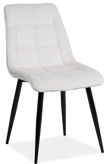 Jedálenská stolička Chic III, biela / čierna