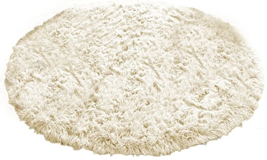 Béžový okrúhly shaggy koberec Lana Rozmer: 80