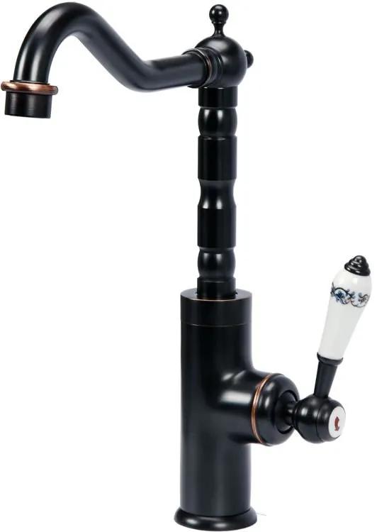 Kuchynská drezová batéria - RETRO Čierna 2