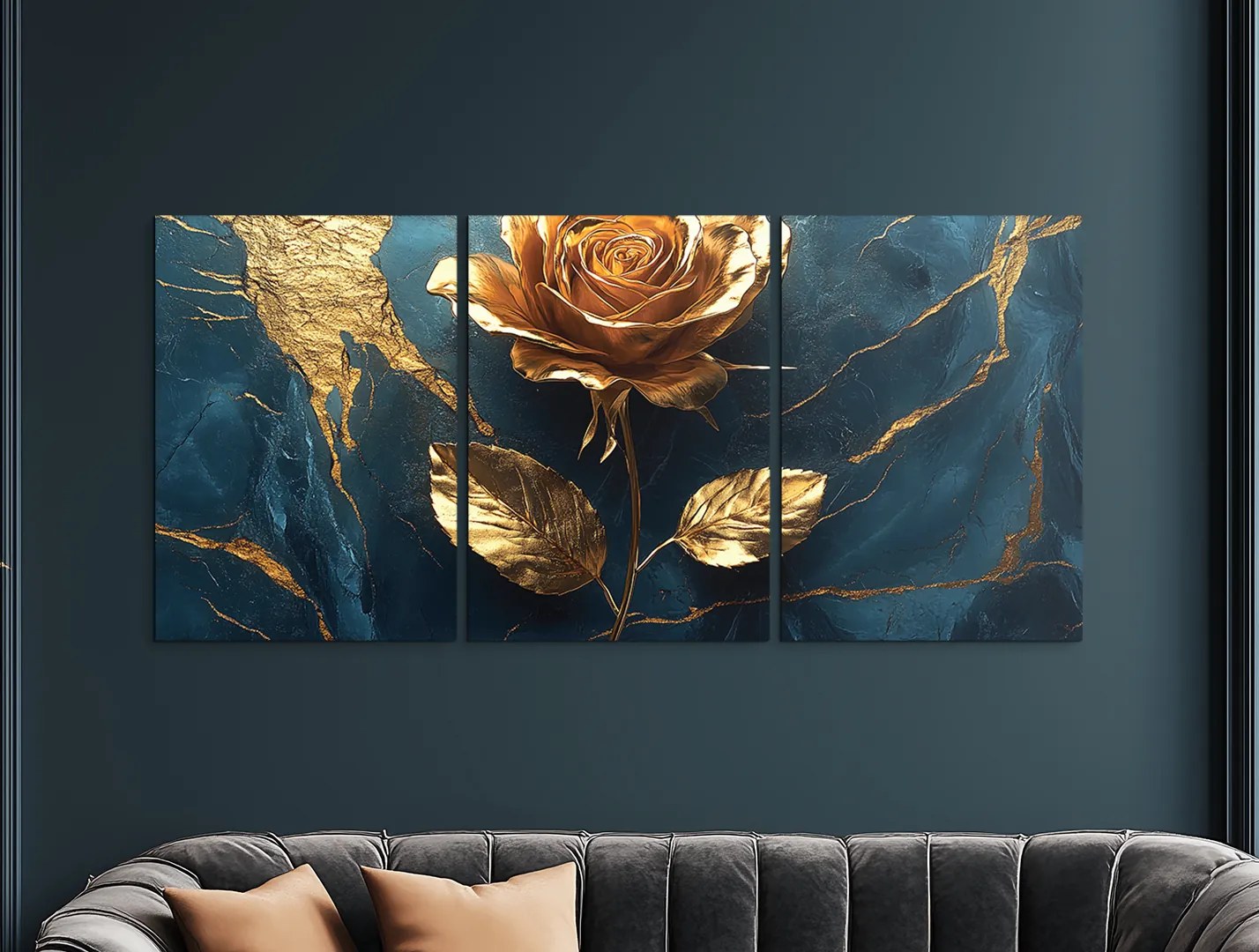 drevko | Moderný obraz Dotyk zlatej ruže