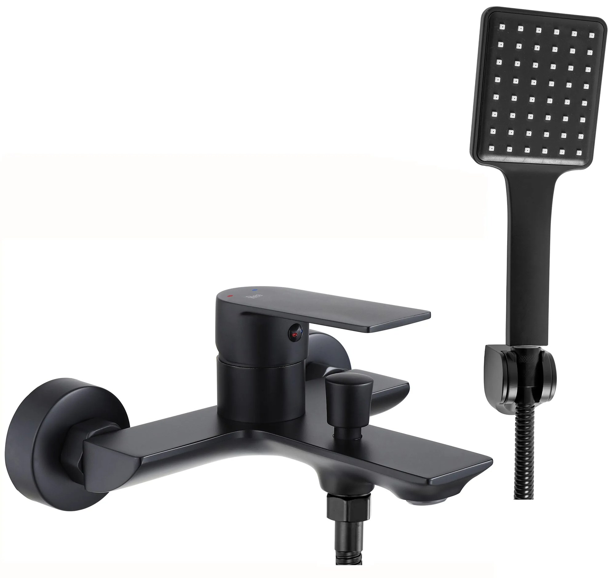 Rea Urban, vaňová batéria s bodovou ručnou sprchovou sadou, čierna, REA-B9910