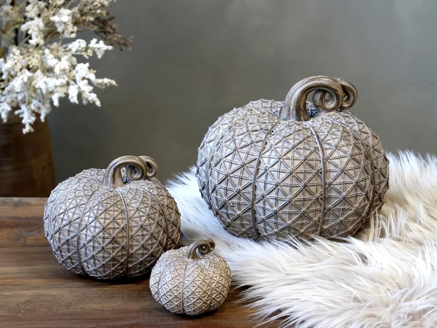 Latté antik dekorácia tekvice Pumpkin antique M - Ø 14*12cm