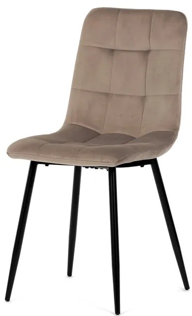 Autronic BONTEC Jedálenská stolička, čierna, látka vintage, CT-281 BK3 Farba: Krémová