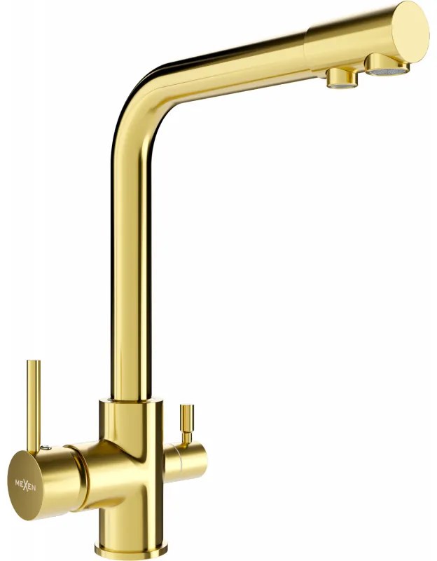 Mexen Duero, stojanková drezová batéria, zlatá lesklá, 671600-50
