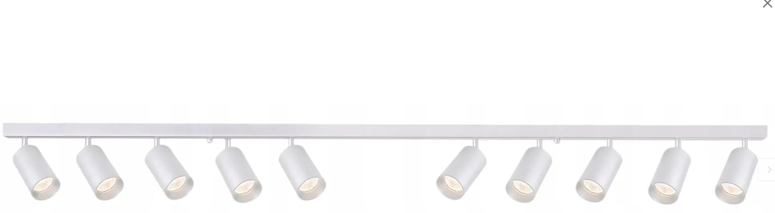 BERGE LED stropné bodové svietidlo VIKI-L - 10xGU10 - biele